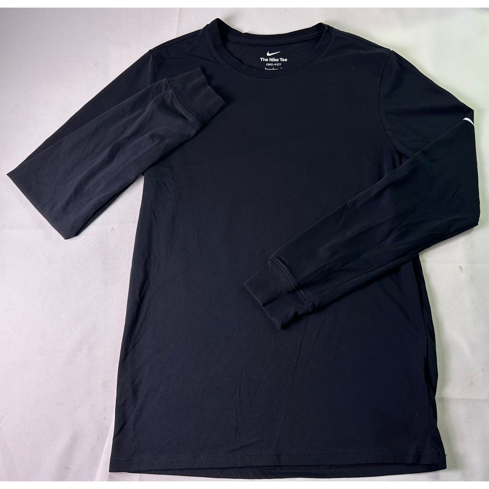 Nike Dri-FIT Legend Long Sleeve Shirt Black Training Athletic Mens Size S Small